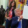 ‘Bobble Head’ Woman Behind Trump During Vaccine Announcement Becomes Internet’s Newest Obsession