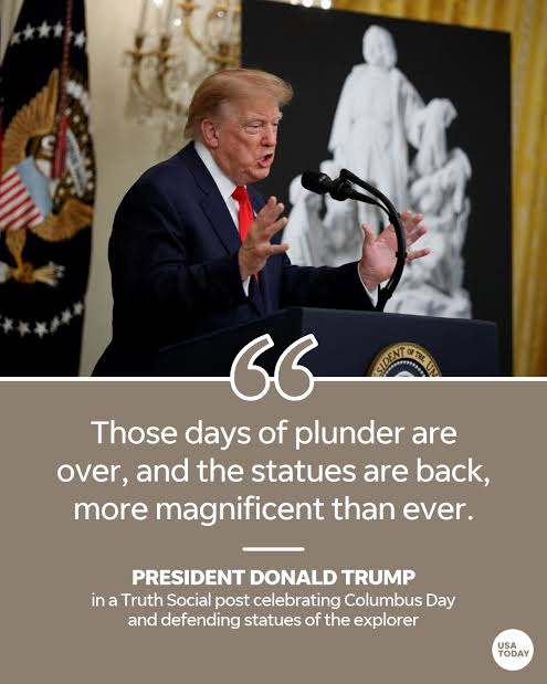 Donald Trump Columbus Day Remarks: ‘Days of Plunder Are Over’ as President Defends Columbus Legacy